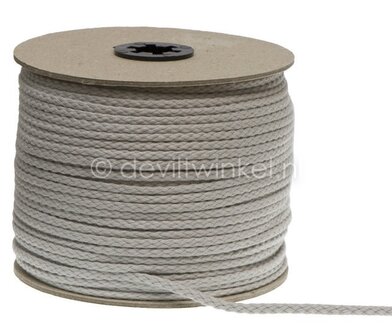 50 meter Elastisch Touw - 3mm - Grijs - Op rol