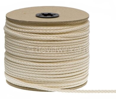 50 meter Elastisch Touw - 3mm - Zandkleur - Op rol