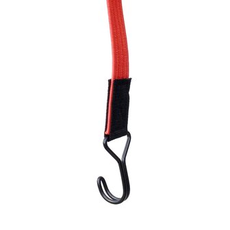 Snelbinder met dubbele haken - 150cm - Rood