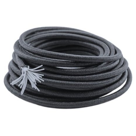 maandelijks Adviseur Brullen elastiek 6mm zwart - Per meter - elastiek-online