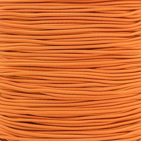 50 meter Elastisch Touw - 3mm - Oranje - Op rol