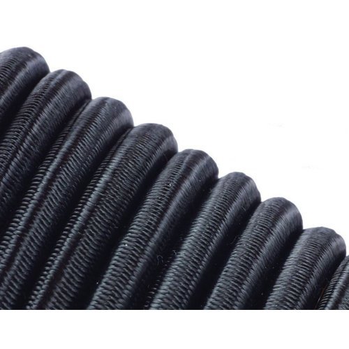 Elastisch touw van 10mm zwart -