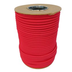 Elastisch Touw - 8 mm - Rood - Rol 50 meter