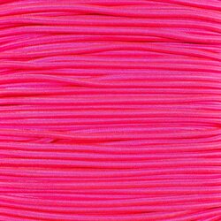 3mm Elastisch Touw - Neon roze - 50 meter op rol