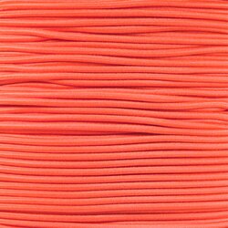 3mm Elastisch Touw - Neon oranje - 50 meter op rol