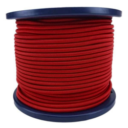 4mm Elastisch Touw - Bordeaux rood - 100 meter op rol